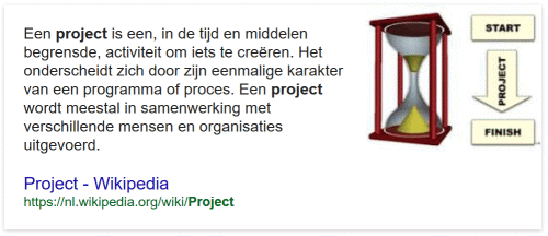 Definitie project
